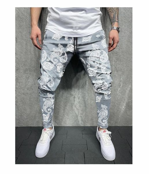 

men's pants 2021 trend casual mid waist spring and autumn sports, Black