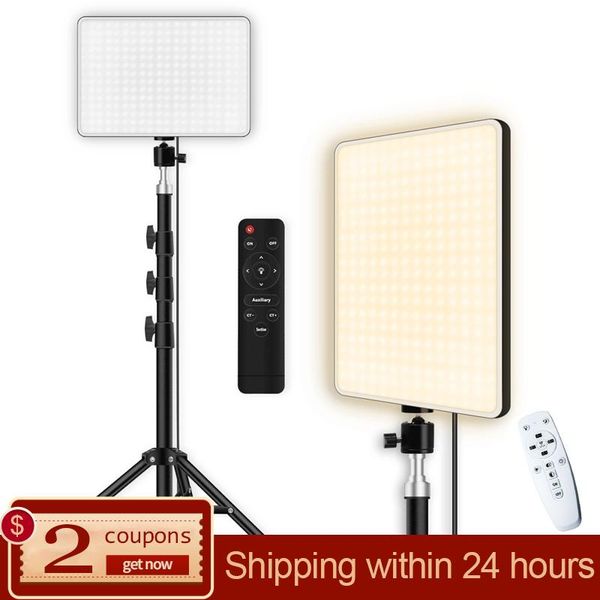 

flash heads 14inch 10inch led video lighting panel eu plug 3200k-6000k pography remote control for live stream po studio lamp