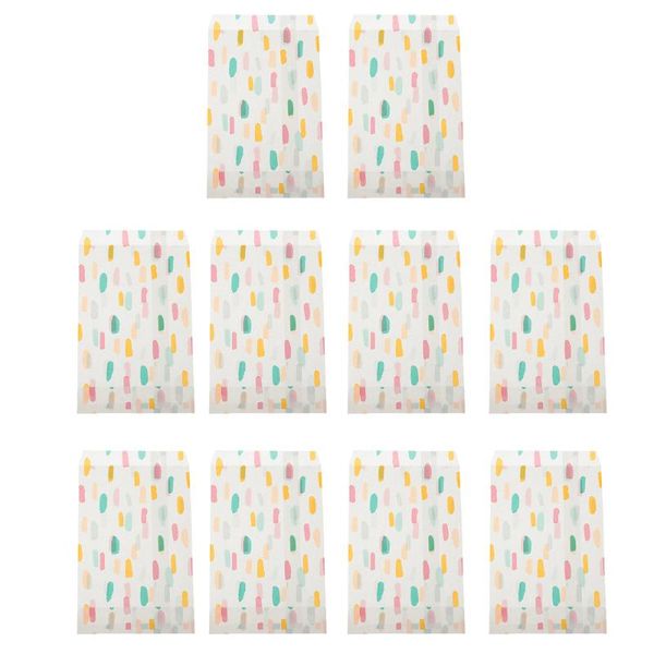 

pcs portable candy bag disposable kids snack storage simple paper bags gift wrap