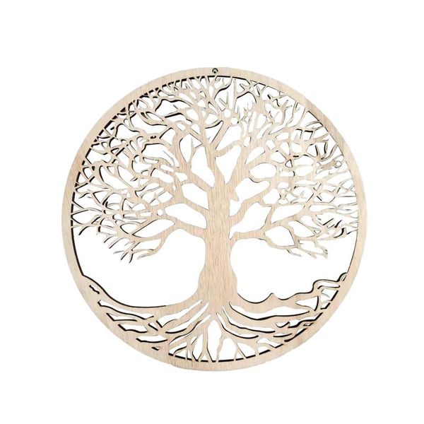

party decoration tree of life wall wooden pendant room hanging ornament artwork home yoga studio backgound