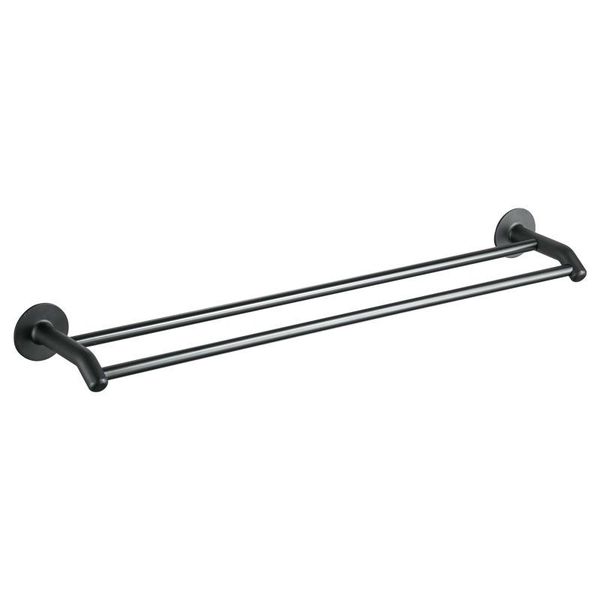 

punch-toilet towel rack bathroom wall hanging simple double rod racks