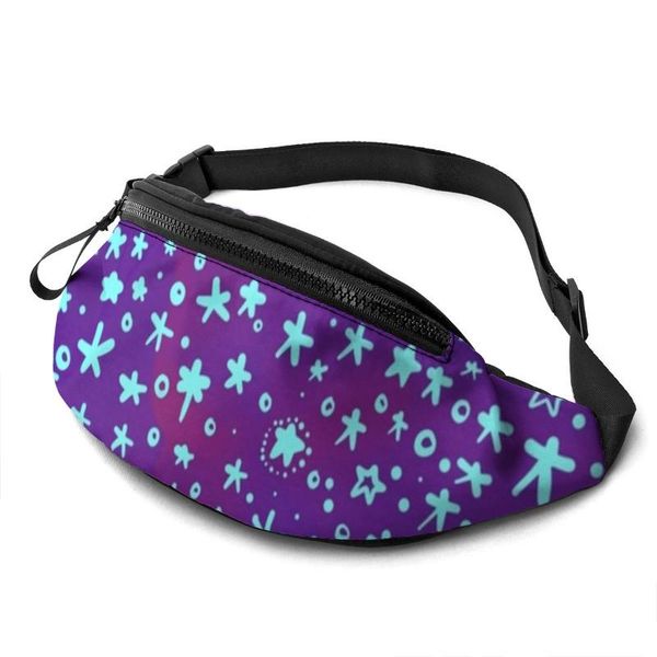

waist bags sky bag men running pack print polyester
