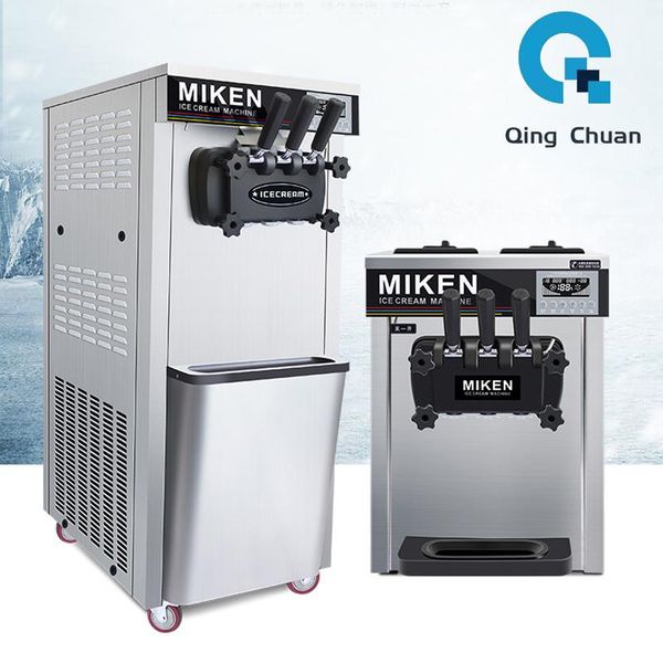

ice cream making machine commercial soft summer snack shop cafe 2+1 flavors