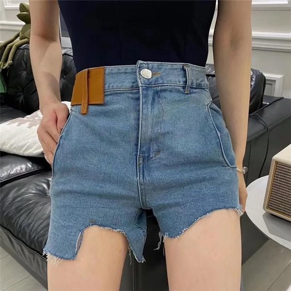 

men's jeans ader error21ss irregular denim shorts, Blue