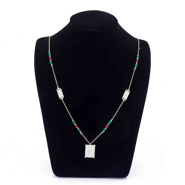 

2021 apr design long chain women fashion necklace fine wedding gold jewelry sets, Silver