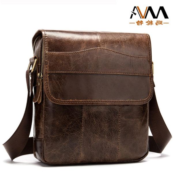 

mva tide bag foreign shoulder trade men's casual first layer cowhide retro messenger cross-border itdma