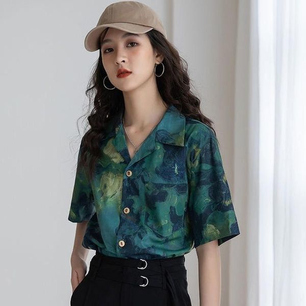 

women's blouses & shirts xej spring summer 2021 women fashion clothes for street style short sleeve tees vintage things chiffon blouse, White