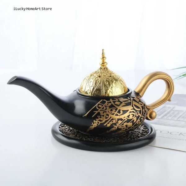 

fragrance lamps est arab creative resin incense burner ceramics mug shape set stick holder with handle tea house yoga studio gift