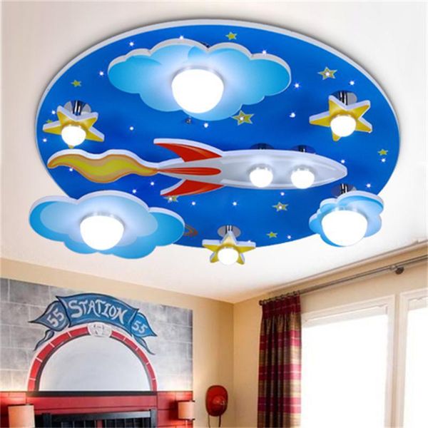 

ceiling lights cartoon wooden universe lamp simple bedroom study children's room kindergarten modern
