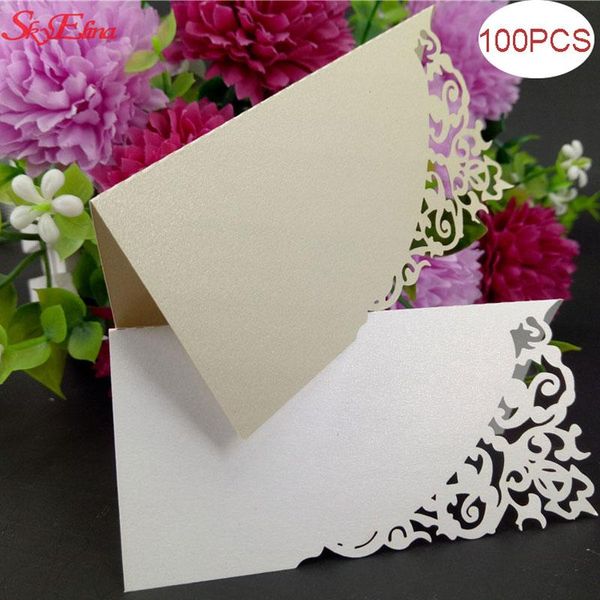 

greeting cards event supply 100 pcs laser cut name card wedding celebration birthday party table seats decoration place 5z