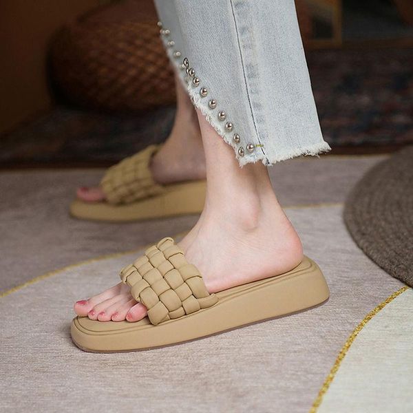

slippers shoes women women's summer sandalias mujer, Black