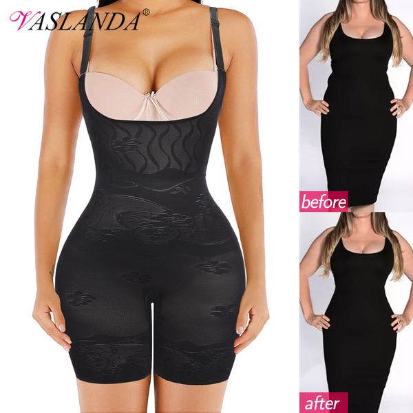 

bodysuit shapewear women tummy control bodysuits waist trainer full body shaper postpartum slimming underwear thigh slimmer