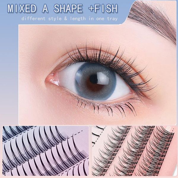 

false eyelashes makeup indivisual lashes premade volume extension natural cluster long lasting easy to apply diy eye make