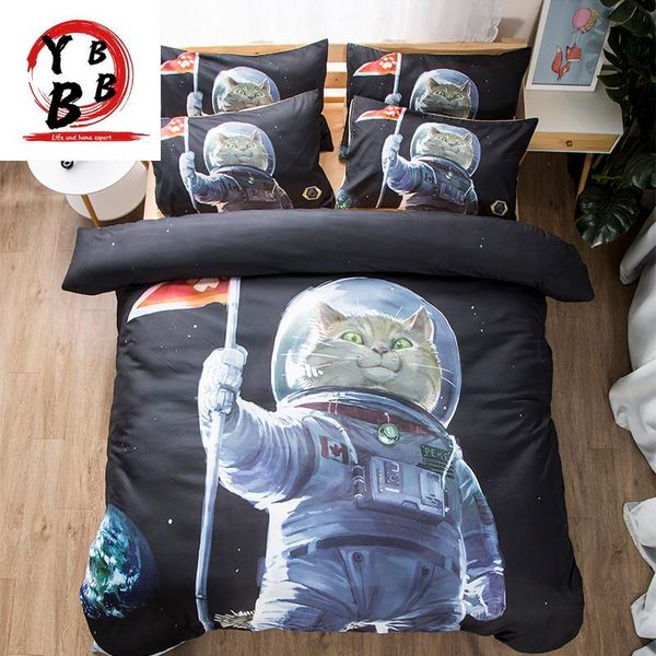 

bedding sets cartoon cats  set kitten double twin duvet cover children full bedclothes girl king kit