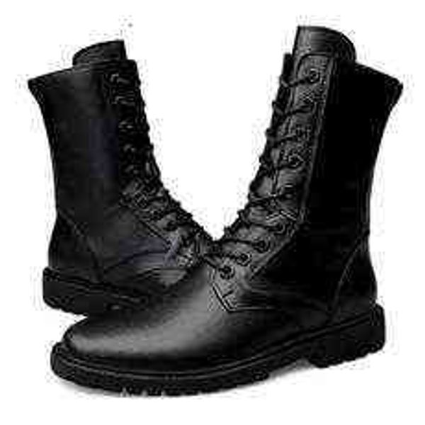 

tangzuo 5858-2 zipper military boots, small sizes, large, Black