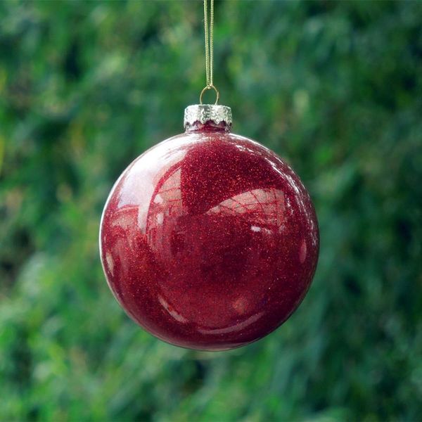 

party decoration 8pcs/pack diameter=12cm red series glass christmas ball transparent globe school window wedding day