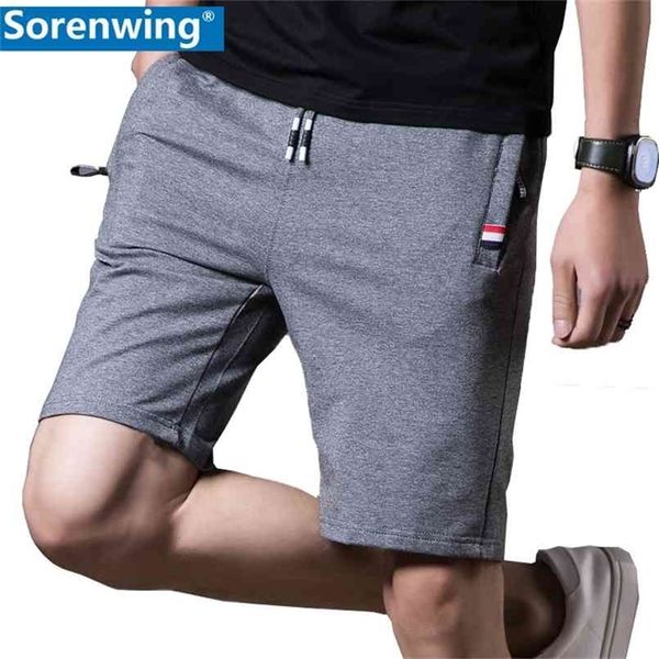 

cotton mens shorts est summer casual shorts men cotton fashion bermuda beach plus size xs-5xl joggers male 210806, White;black