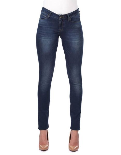

women's jeans dark regular fit jean pants, Blue
