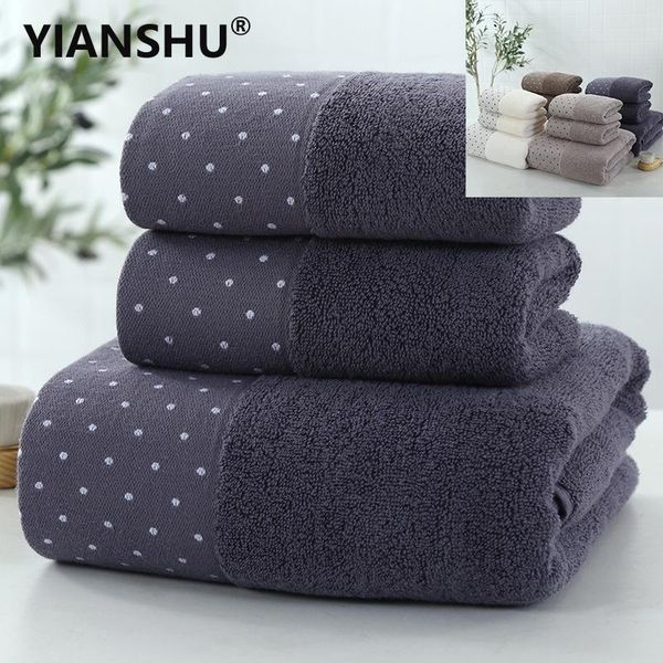 

towel yianshu luxury cotton bath set (pack of 3) 1 2 hand towels highly absorption soft bathroom