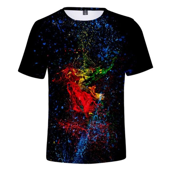 

men's t-shirts personality men/women tshirt 3d short sleeve harajuku t-shirt r i p hip hop fashion color smoke summer tees print o-nec, White;black