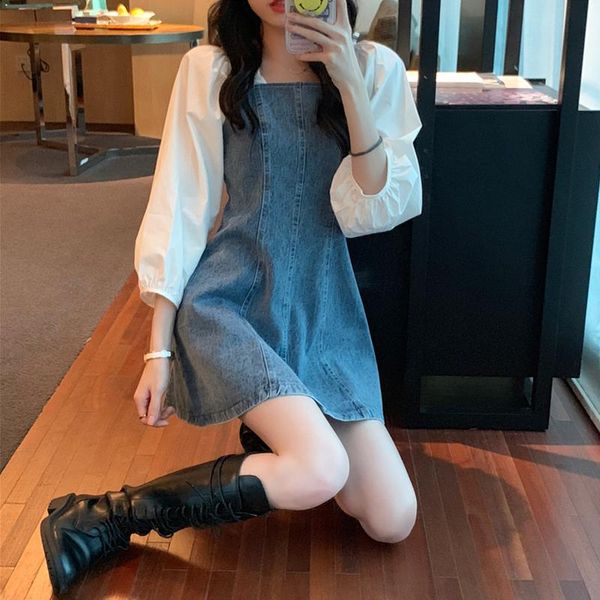 

women's clothes spring and autumn retro dresses dress for women casual, Black;gray