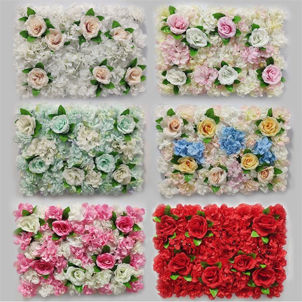 

40x60cm artificial flowers diy wedding decoration flower wall panels silk rose flower home l decor backdrop