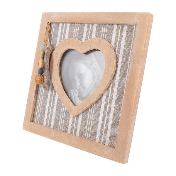 

frames 1pc wooden heart-shaped fish pendant retro old picture frame for home decor