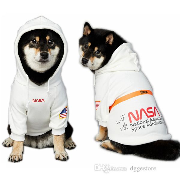 Designer Pet Abbigliamento Tuta spaziale Felpa con cappuccio Maglione caldo Abbigliamento per cani Sublimazione Indossa maglioni per cani di piccola taglia Bulldog francese Cappotti con cappello L A189