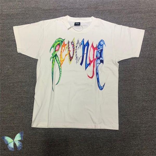 

men's t-shirts colourful logo revenge t-shirt men women t shirt, White;black