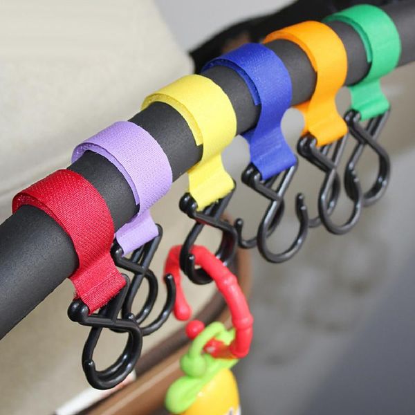 

hooks & rails baby stroller armrest hook colorful car seat accessories organizer tool multi-purpose