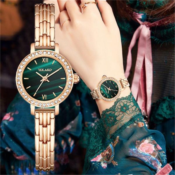 

wristwatches women casual quartz stainless steel band diamonds business watch bracelet ladies fashion clocks gift elegant, Slivery;brown