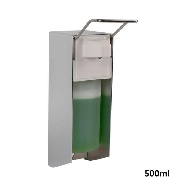 Dispenser Dispenser с жидким мылом IsInfectant 500/1000 мл Пластиковый насос с коротким рычагом - алюминий