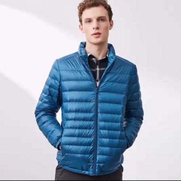 

aecu white duck down et, super light hoodie, winter warm coat, novel, Black