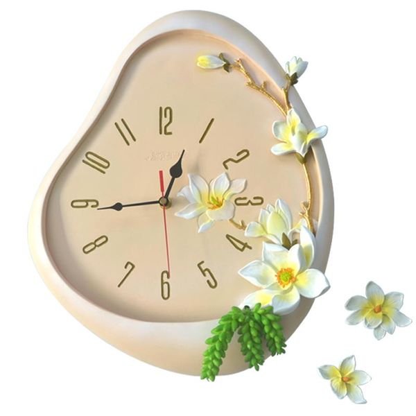 

magnolia household living room bedroom wall watch decorative clock creative trend art home decore 3d clocks