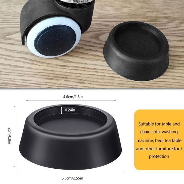 

anti-slip and noise-reducing washing machine feet non-slip mats refrigerator anti-vibration pad 4pcs kitchen bathroom mat shake bath