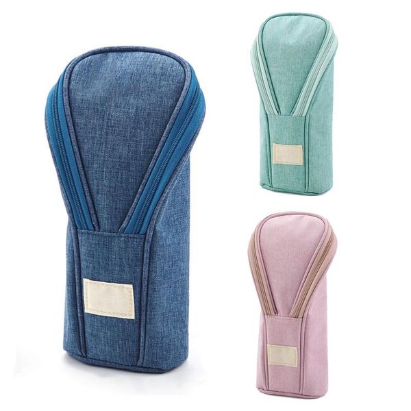 

pencil bags korean case large capacity cloth stationery stand pen holder organizer storage pouch stereo