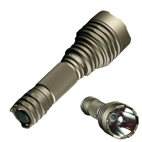 

convoy c8+ sand-color xpl hi 1100lm memory function professional 12-group 55mode tactical with mode strap flashlights torches
