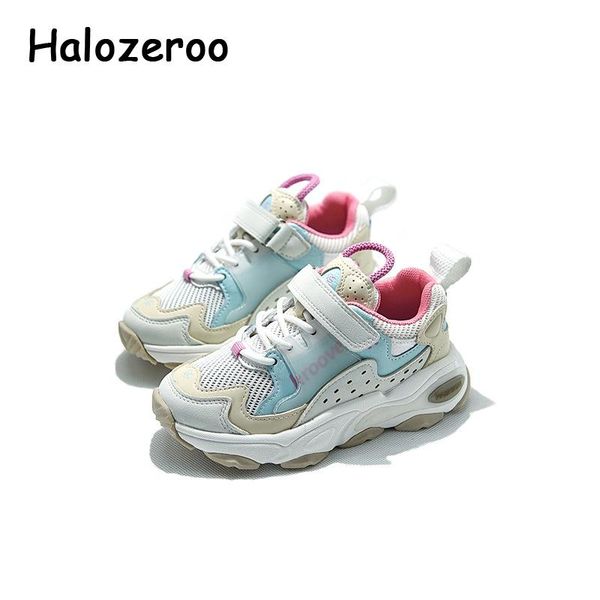 

athletic & outdoor autumn kids sport sneakers baby boys running brand shoes children soft casual girls mesh chunky trainers, Black