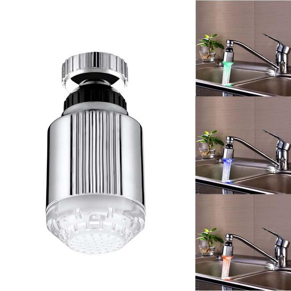 

kitchen faucets cy-8001-b5 temperature sensor 3 colors led shower heads faucet light basin bathroom accessories
