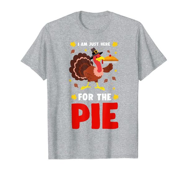 

thanksgiving turkey here for the pie t-shirt, White;black