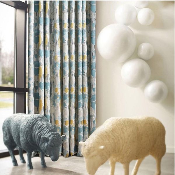 

curtain & drapes luxury curtains for living room bedroom european semi blackout with geometry jacquard creative insulating blinds