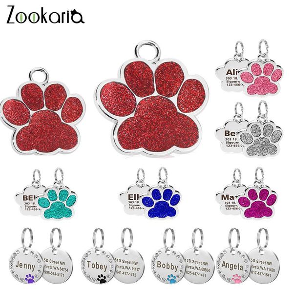 

dog tag,id card custom anti-lost tag engraved pet collar accessories personalized cat puppy id stainless steel name tags pendant