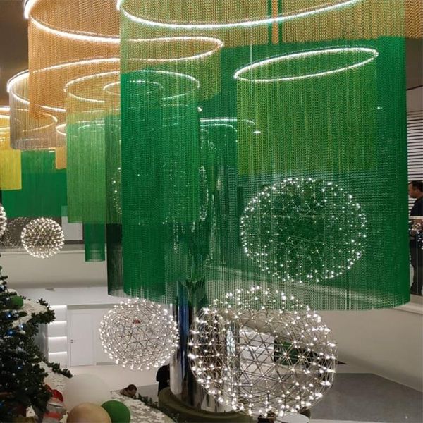 

lamp covers & shades aluminum chain link curtain for lampshade