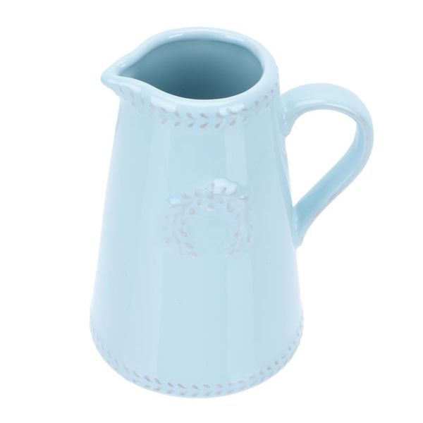 

vases 1pc bossed flowers vase decorative ceramic flower container home decor blue