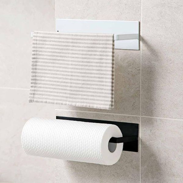 

tissue boxes & napkins stainless steel bathroom towel rack kitchen paper holder hanger roll hanging sink organizer storage hook