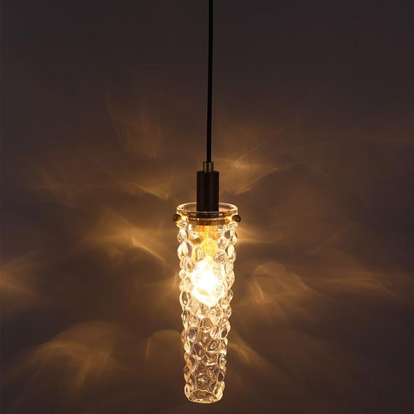 

novel art glass crystal chandelier e14 nordic light luxury cord pendant decorative lamp bedroom living room restaurant corridor lamps