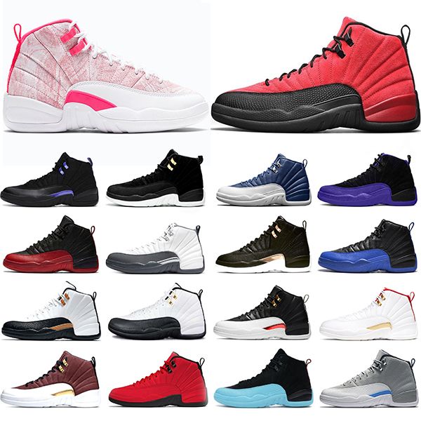 

men women basketball shoes 12 12s twist ice cream university gold dark concord reverse flu game mens trainers outdoor sports sneakers