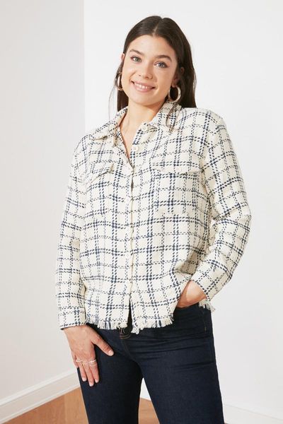 

women's jackets trendyol double-pocket coat twoss21ce0225, Black;brown