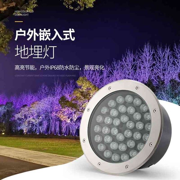 

led outdoor waterproof lighting embedded corner lamp stage square park lawn buried lamp