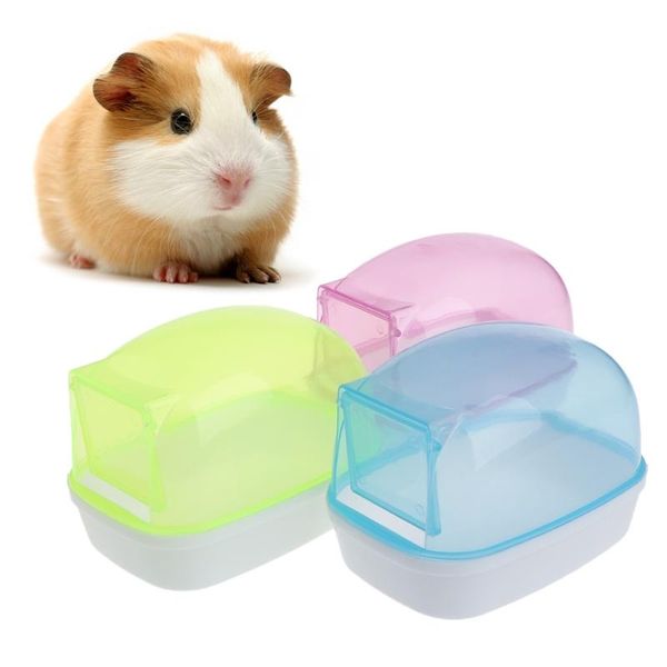 

small animal supplies hamster sand bathroom plastic non-slip chinchilla toilet clear pet container with door accessories